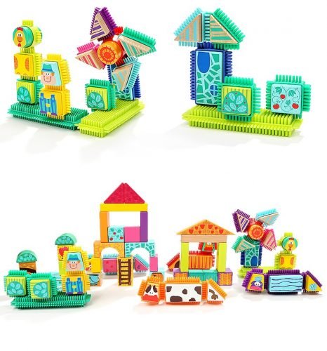 wooden building blocks for kids with Bristle