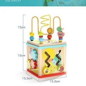 Wooden activity cube for baby- dimensions